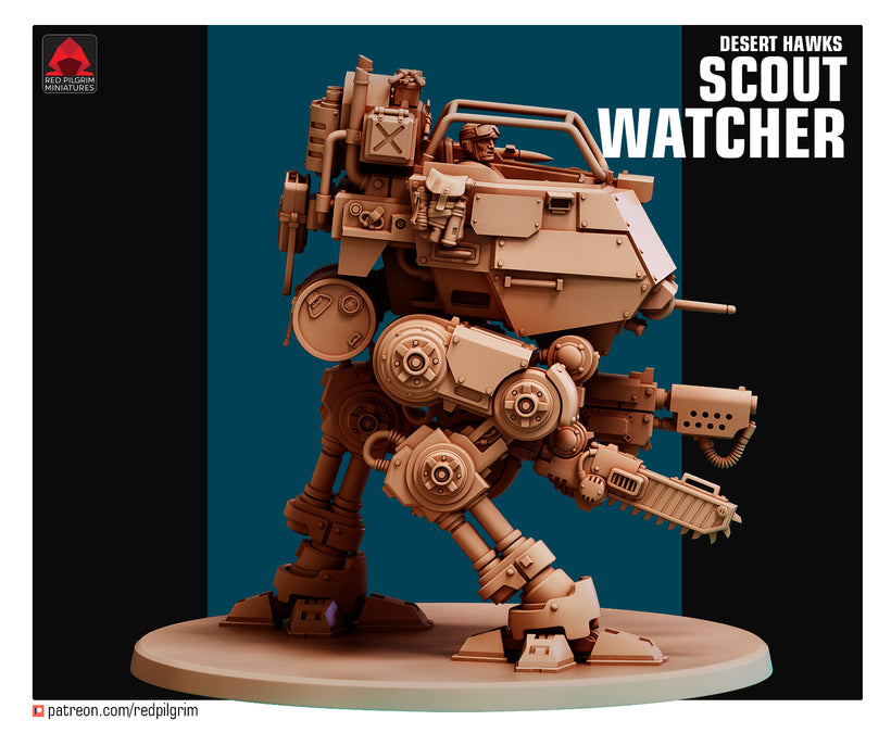 28mm Desert Hawks Scout Watcher