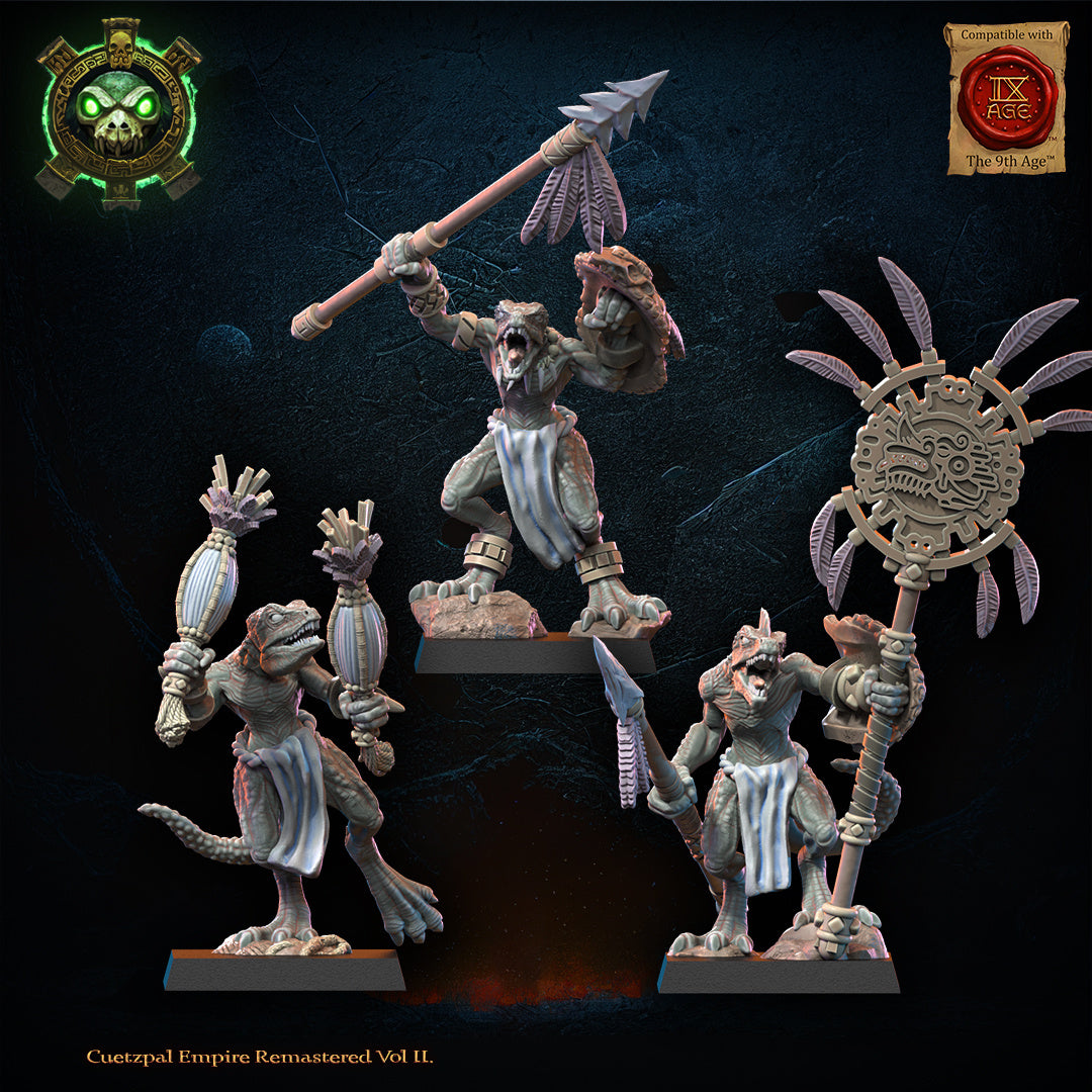 28mm Cuetzpalli Command with Spears