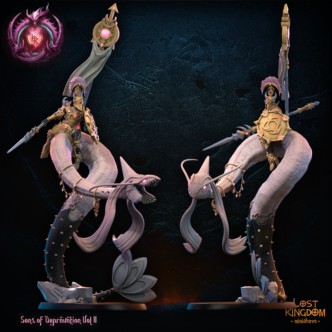 28mm Milotic Rider Hero