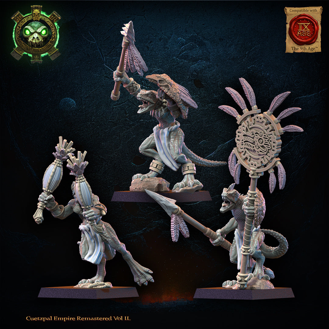 28mm Cuetzpalli Command with Spears