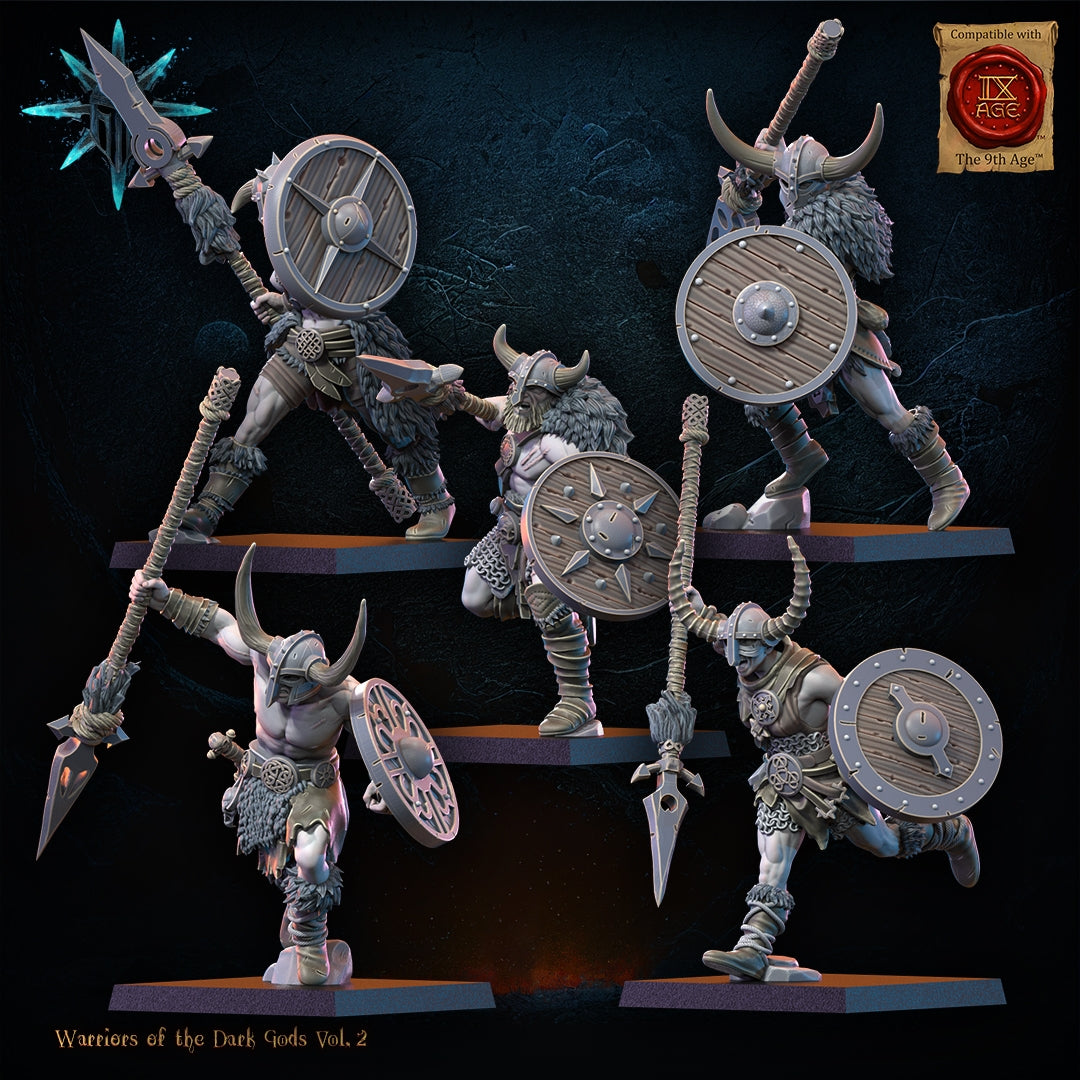 28mm Barbarian Regiment with Spears