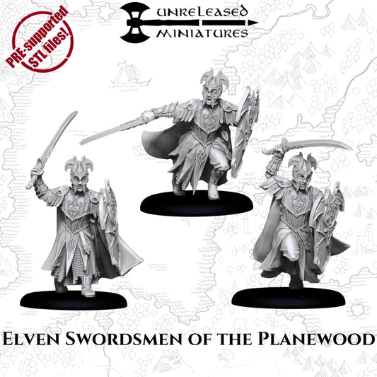28mm Elven Swordsmen of the Planewood
