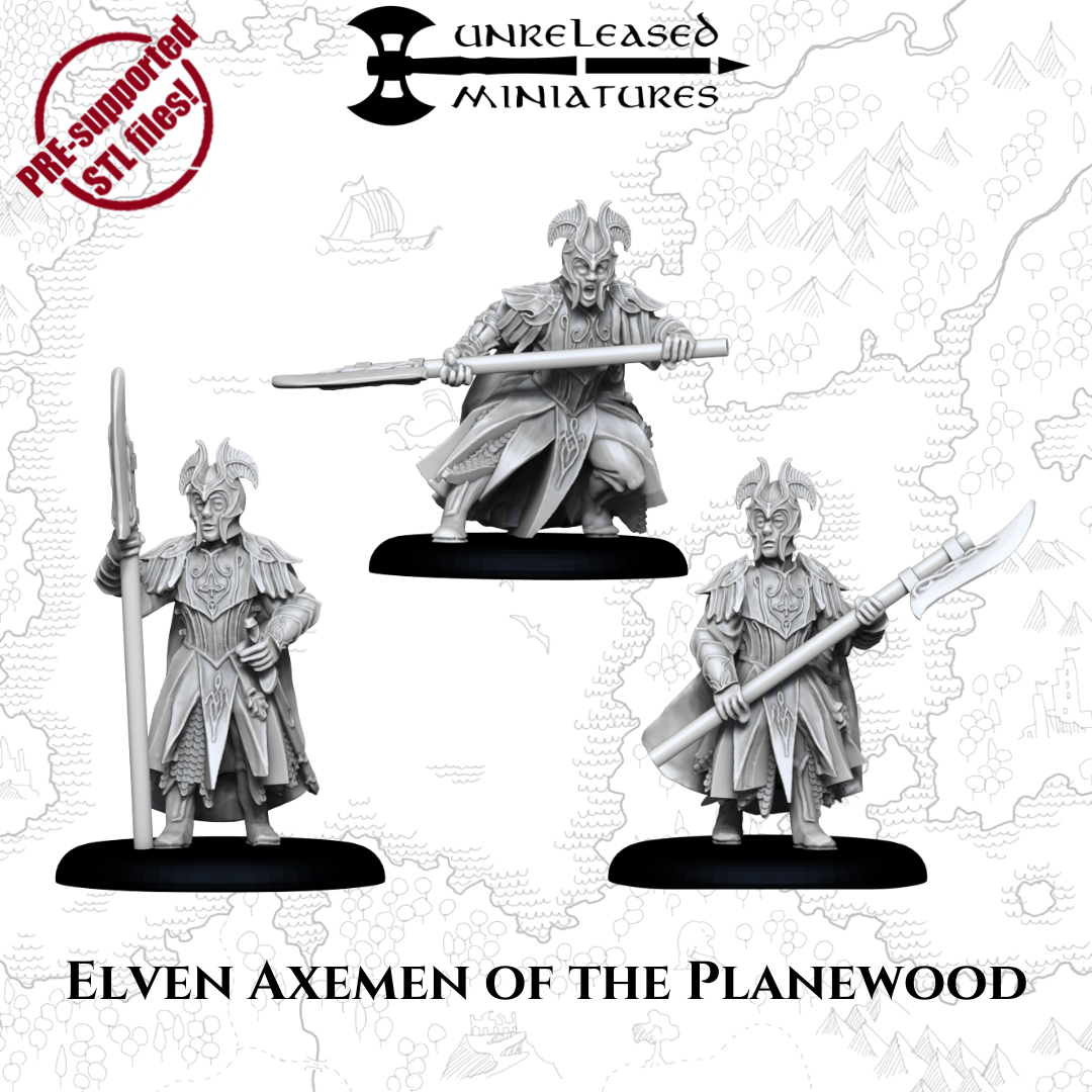28mm Elven Axemen of the Planewood