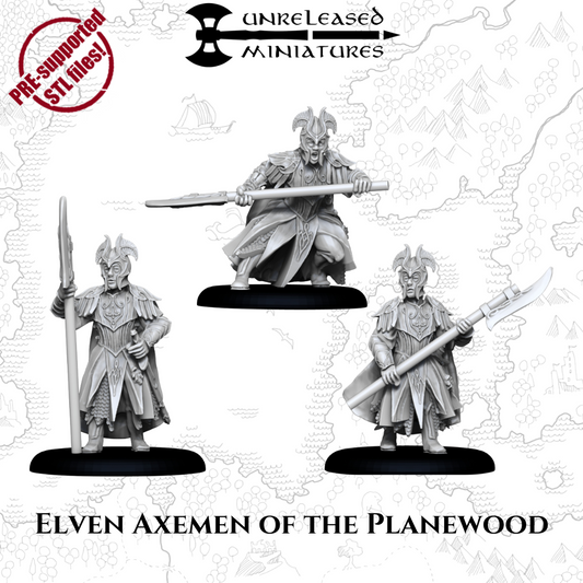 28mm Elven Axemen of the Planewood