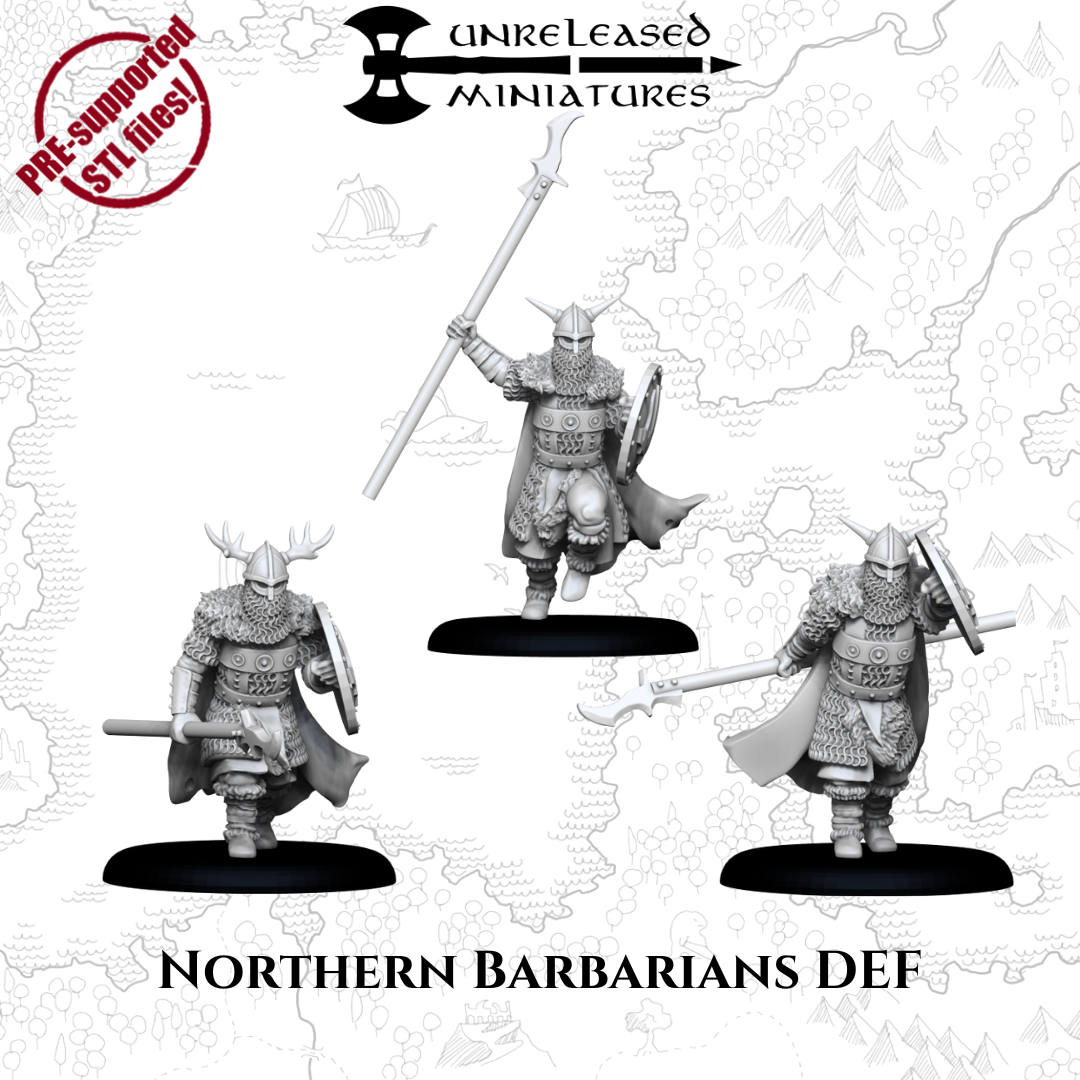 28mm Northern Barbarians DEF