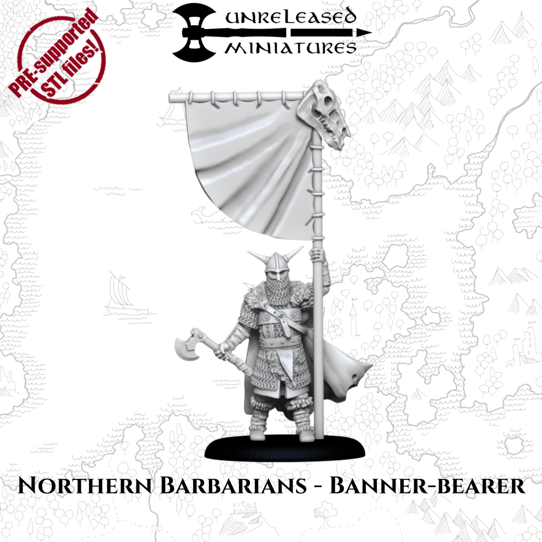 28mm Northern Barbarians Banner Bearer