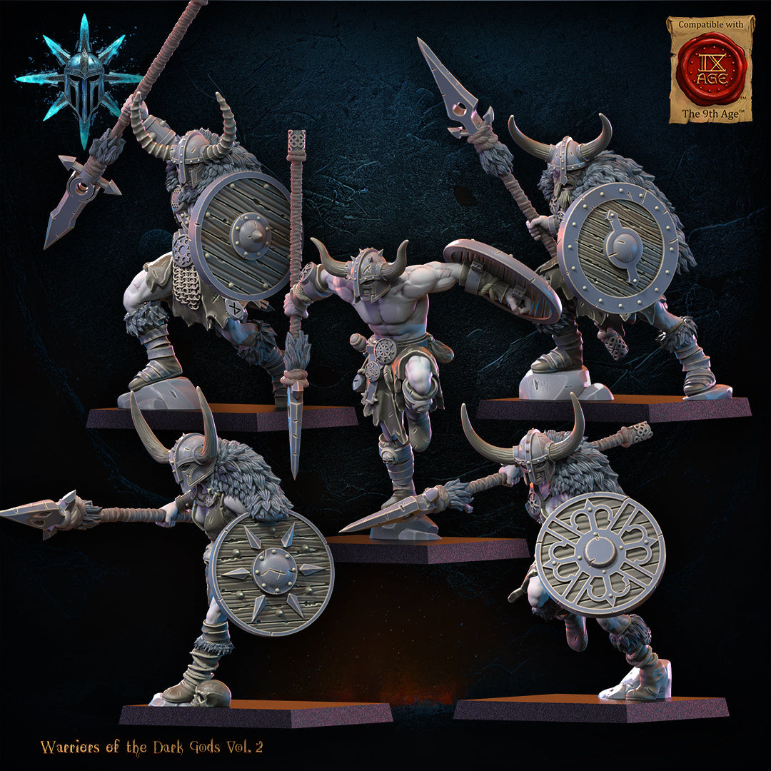 BARBARIAN REGIMENT WITH SPEARS
