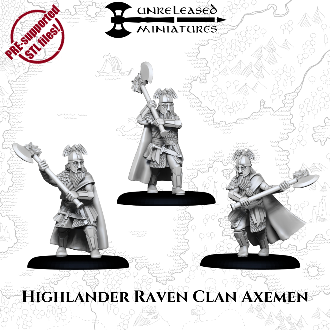 HIGHLANDER RAVEN CLAN AXEMEN