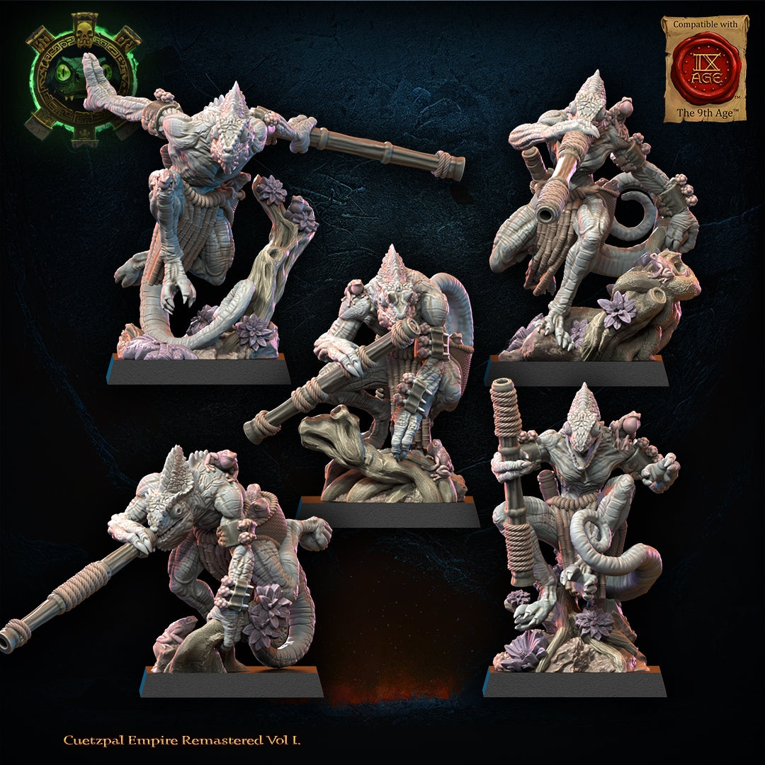 28mm Kuaxotl Regiment with Blowpipes