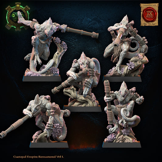 28mm Kuaxotl Regiment with Blowpipes