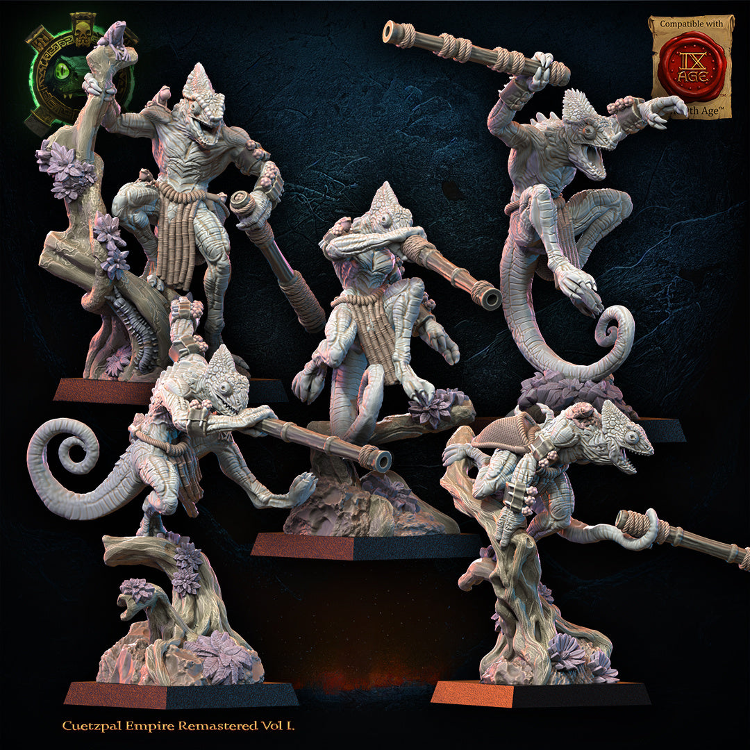 KUAXOTL REGIMENT WITH BLOWPIPES
