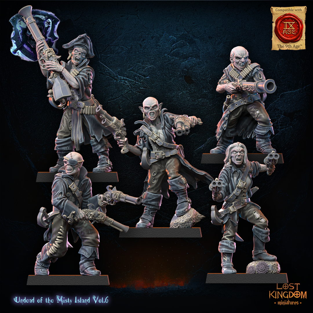 28mm Misty Island Gunners
