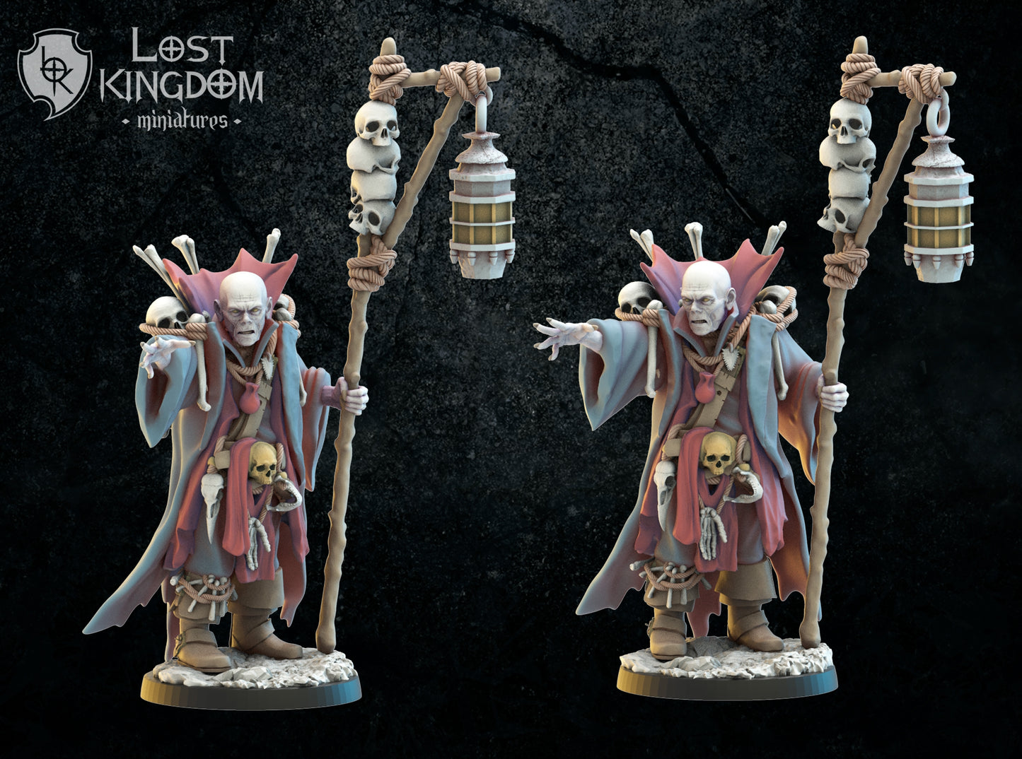 28mm Dregan "Bones" Acheron, The Necromancer