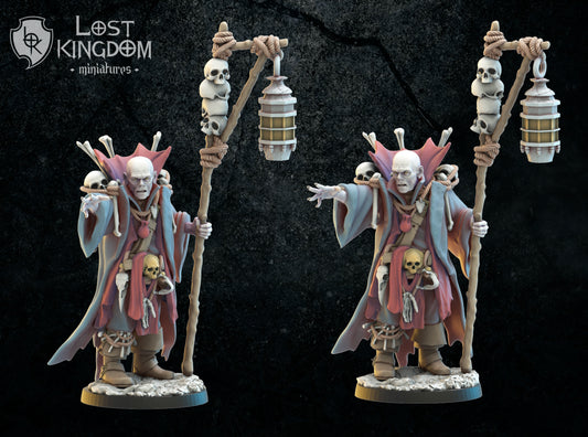 28mm Dregan "Bones" Acheron, The Necromancer