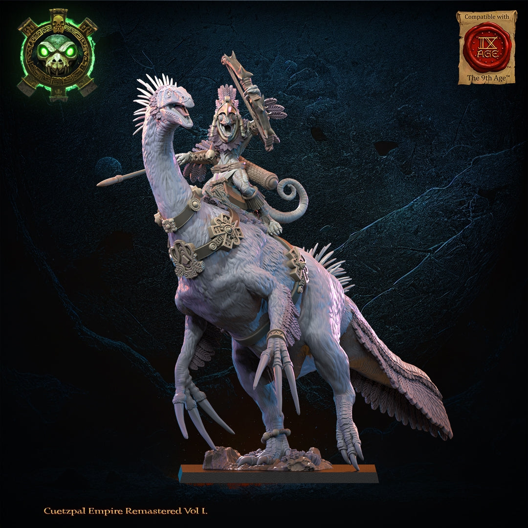 28mm Kuaxotl Heroine on Istetlueyak