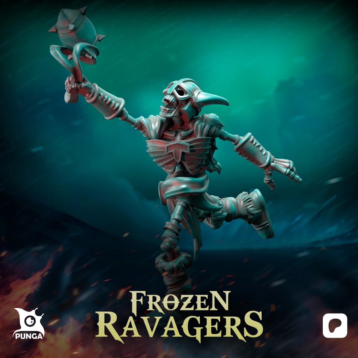 28mm Frozen Ravager Support Staff