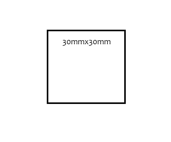 30 x 30mm Square