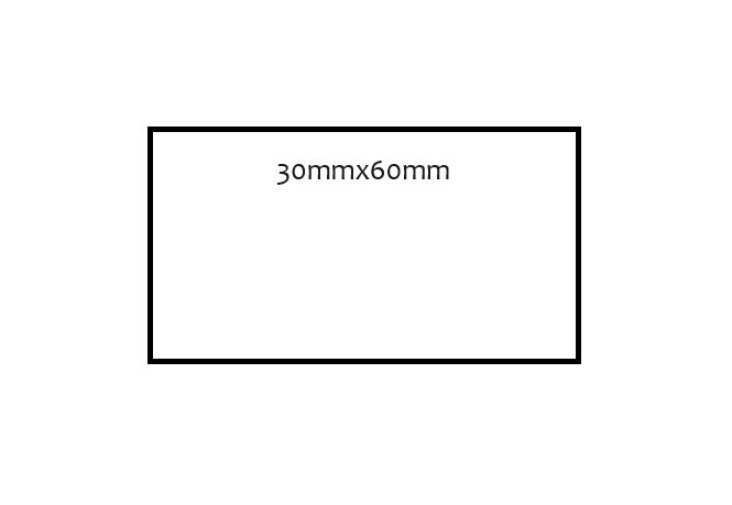 30 x 60mm Rectangle