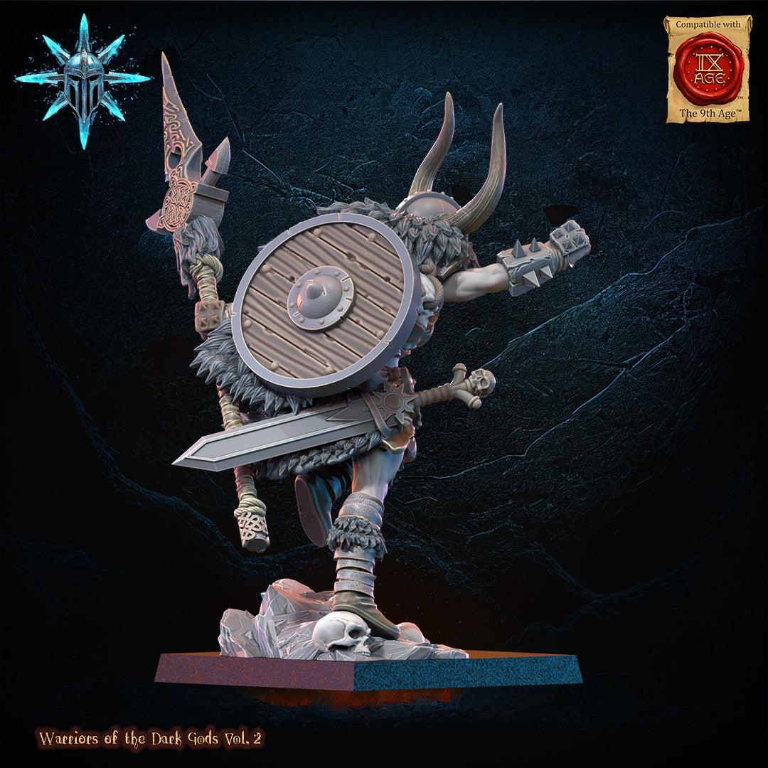 28mm Barbarian Chief with Spear