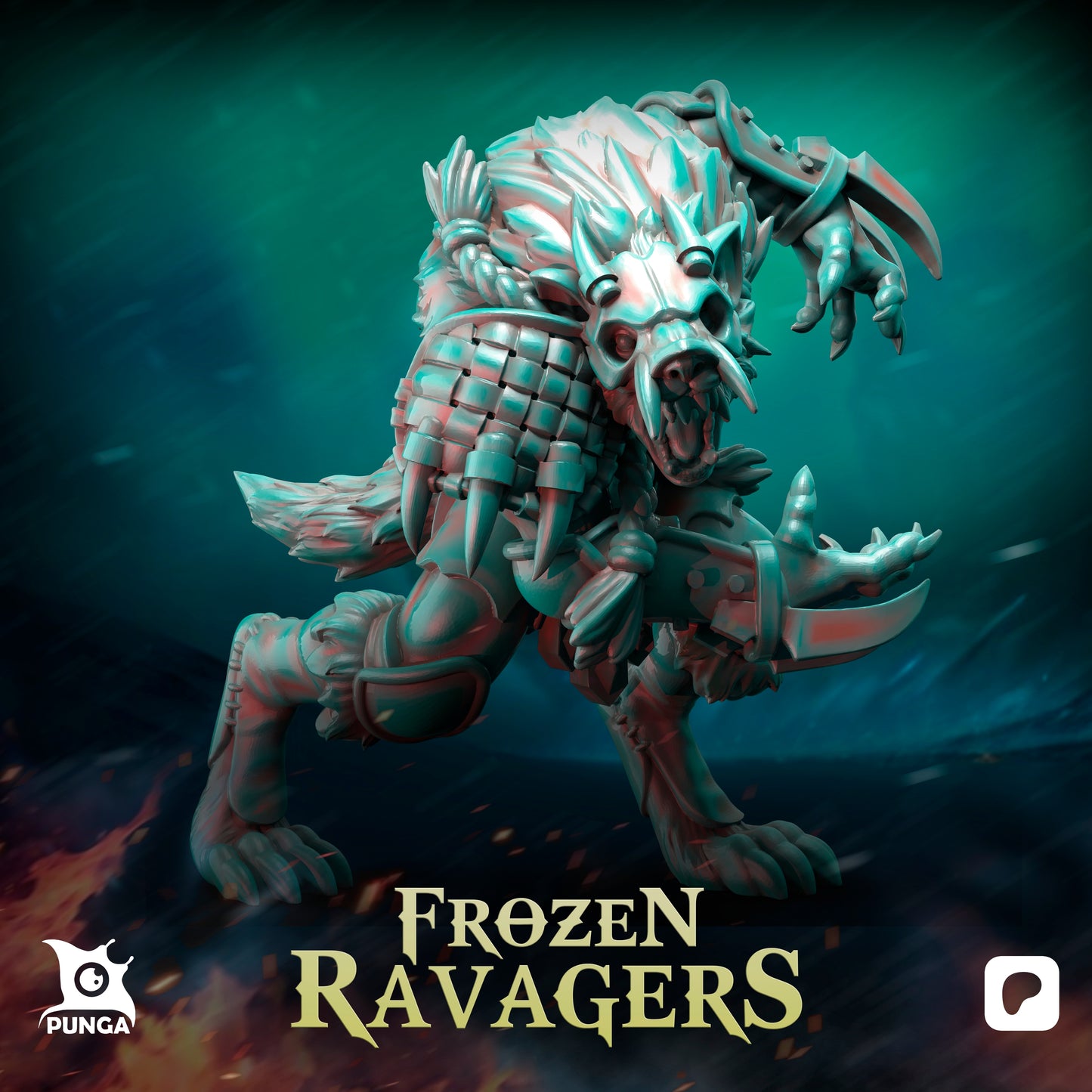 28mm Frozen Ravager Support Staff