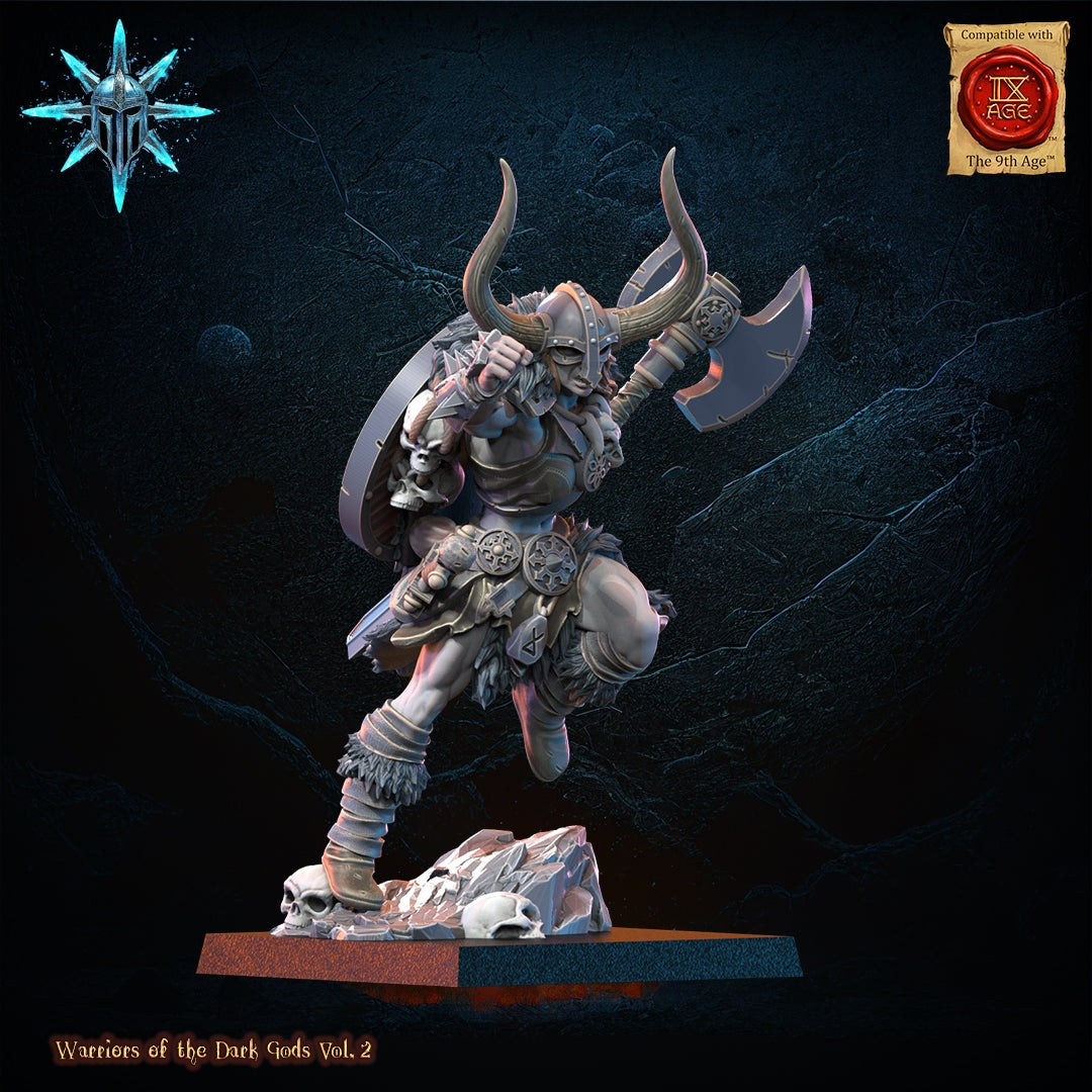 28mm Barbarian Chief with Axe