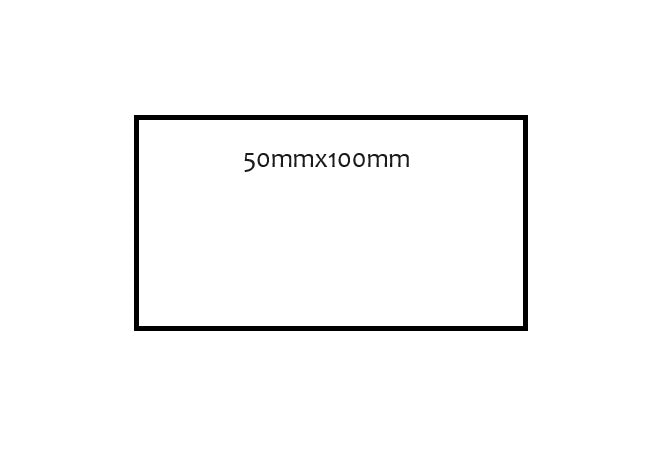 50 x 100mm Rectangle