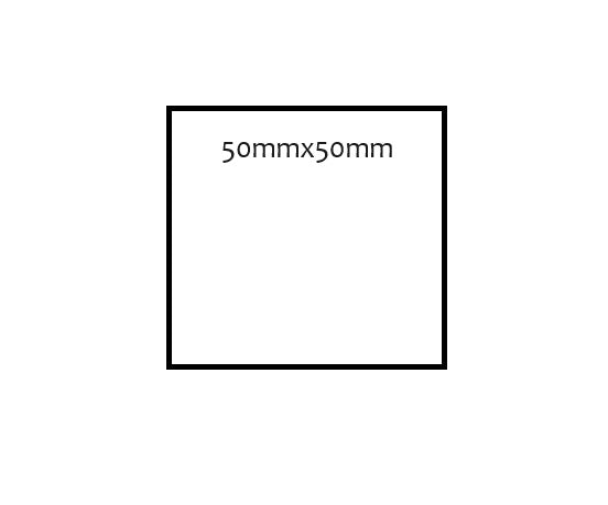50 x 50mm Square