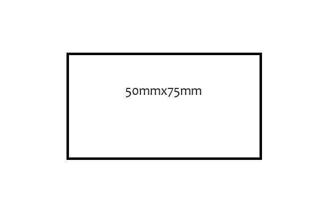 50 x 75mm Rectangle