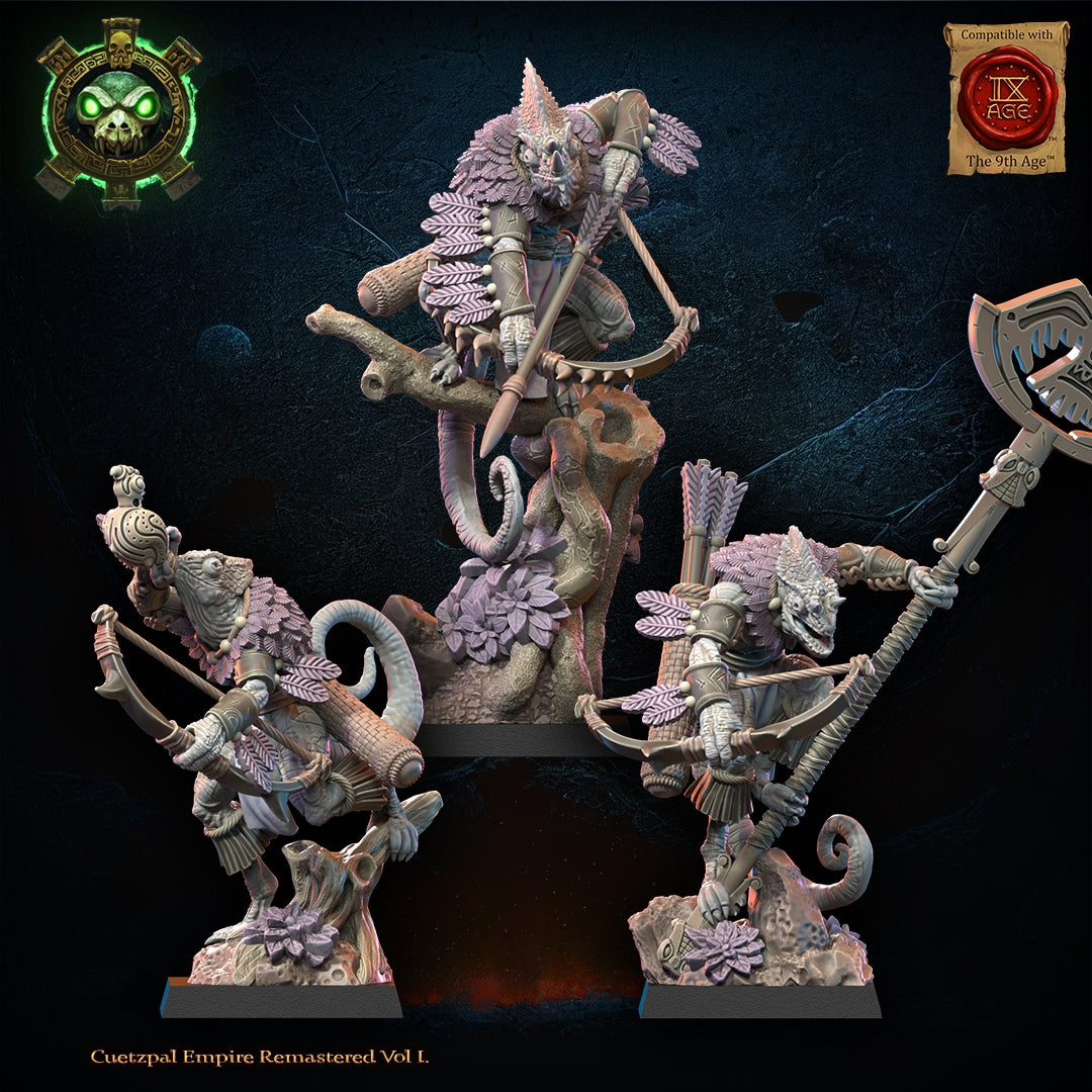 28mm Kuaxotl Command with Bows