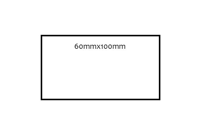 60 x 100mm Rectangle