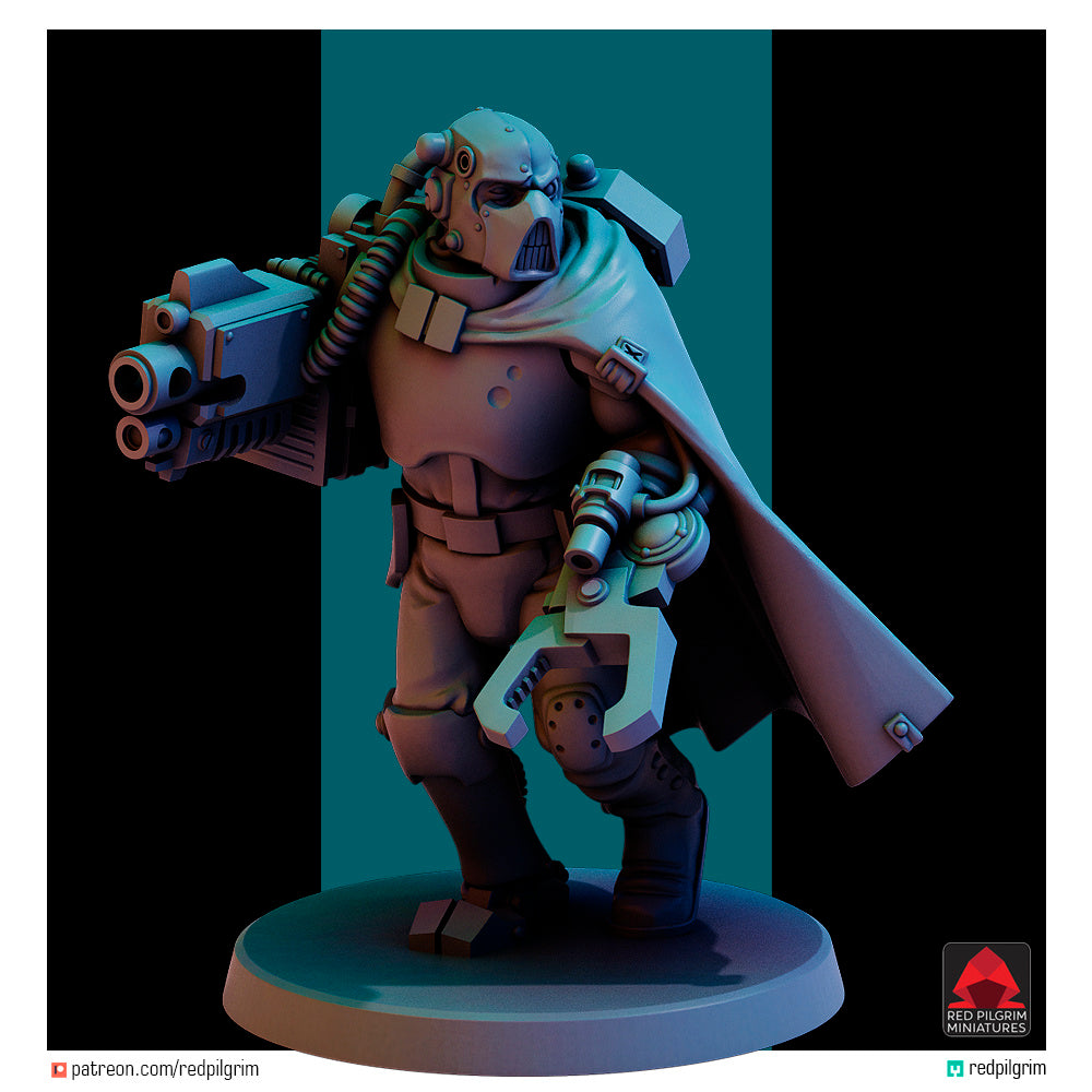 28mm Interrogator Thielemann with Bodyguard