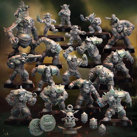 28mm Baorcudas Orc Team