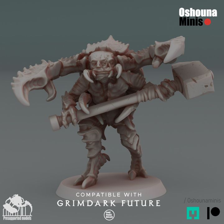 28mm Crab Cult - Hardshell Infected