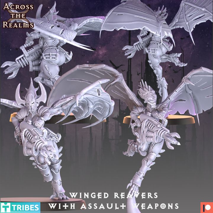 28mm Winged Reavers with Assault Weapons