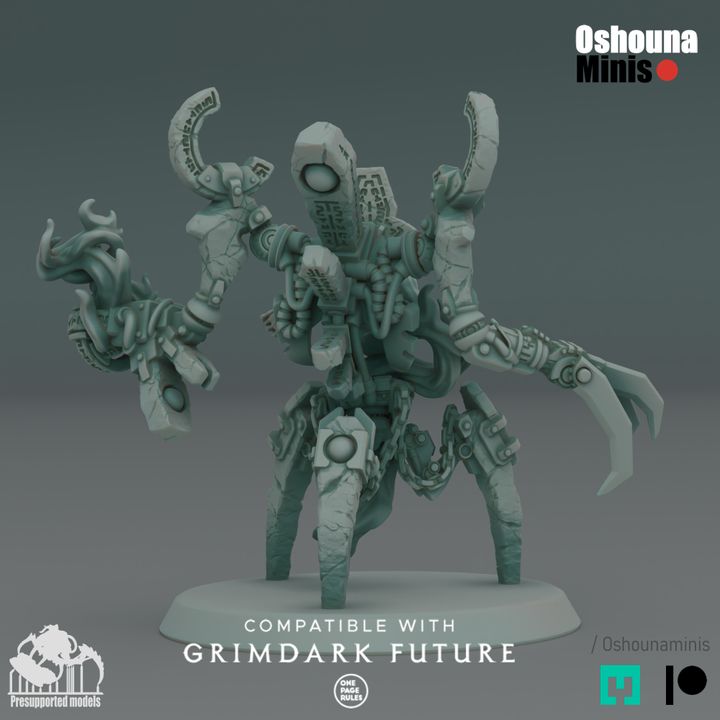 28mm Doomed Empire - Tripod Emperor
