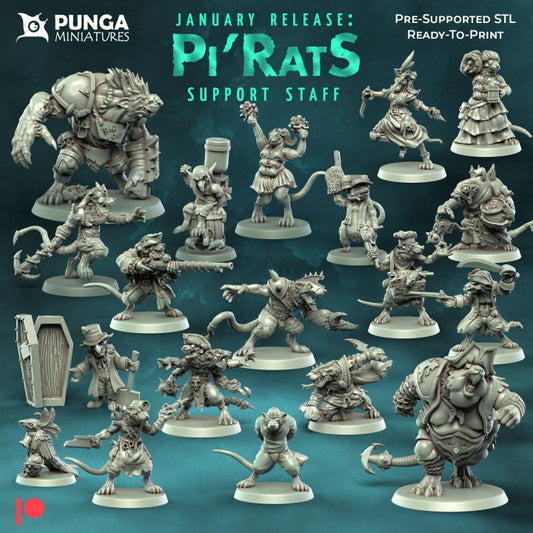 28mm Pi'Rat Support Staff