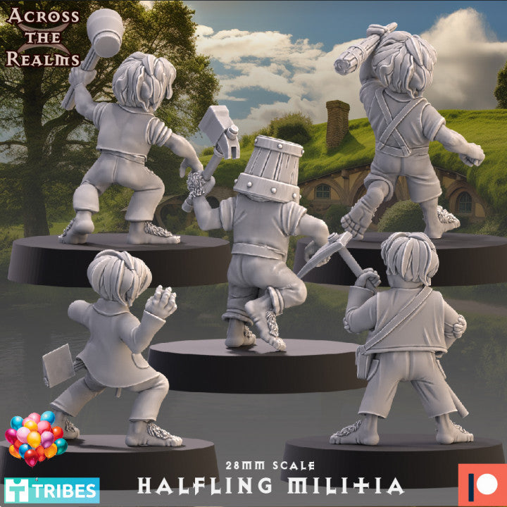 28mm Halfling Militia