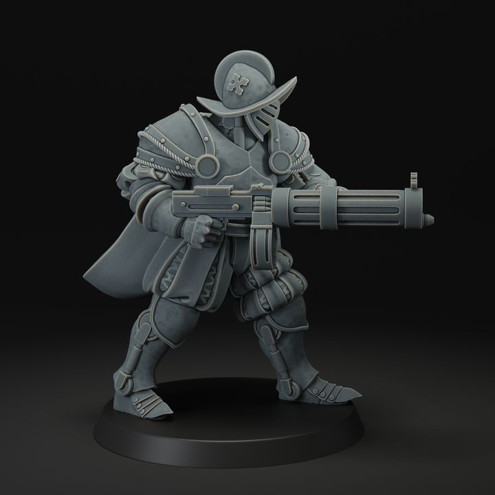 Trench Crusade - Heavy Infantry with Machine Gun