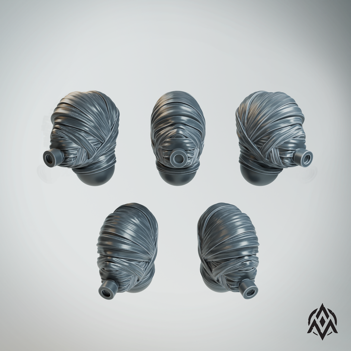Leprous Pilgrim Bandaged Heads