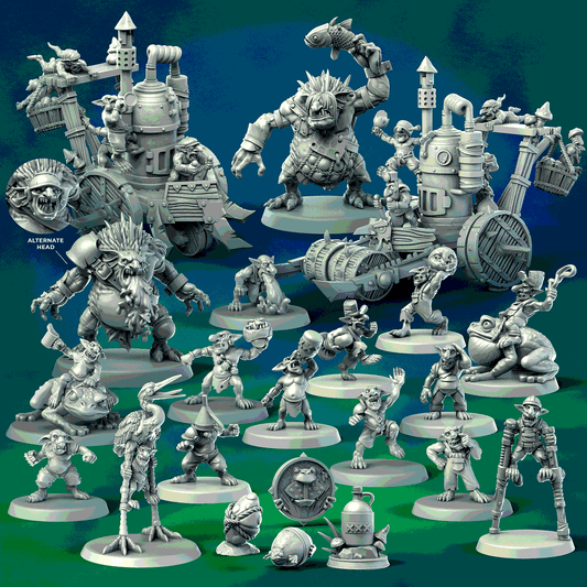 28mm Moonshine Snotlings Team