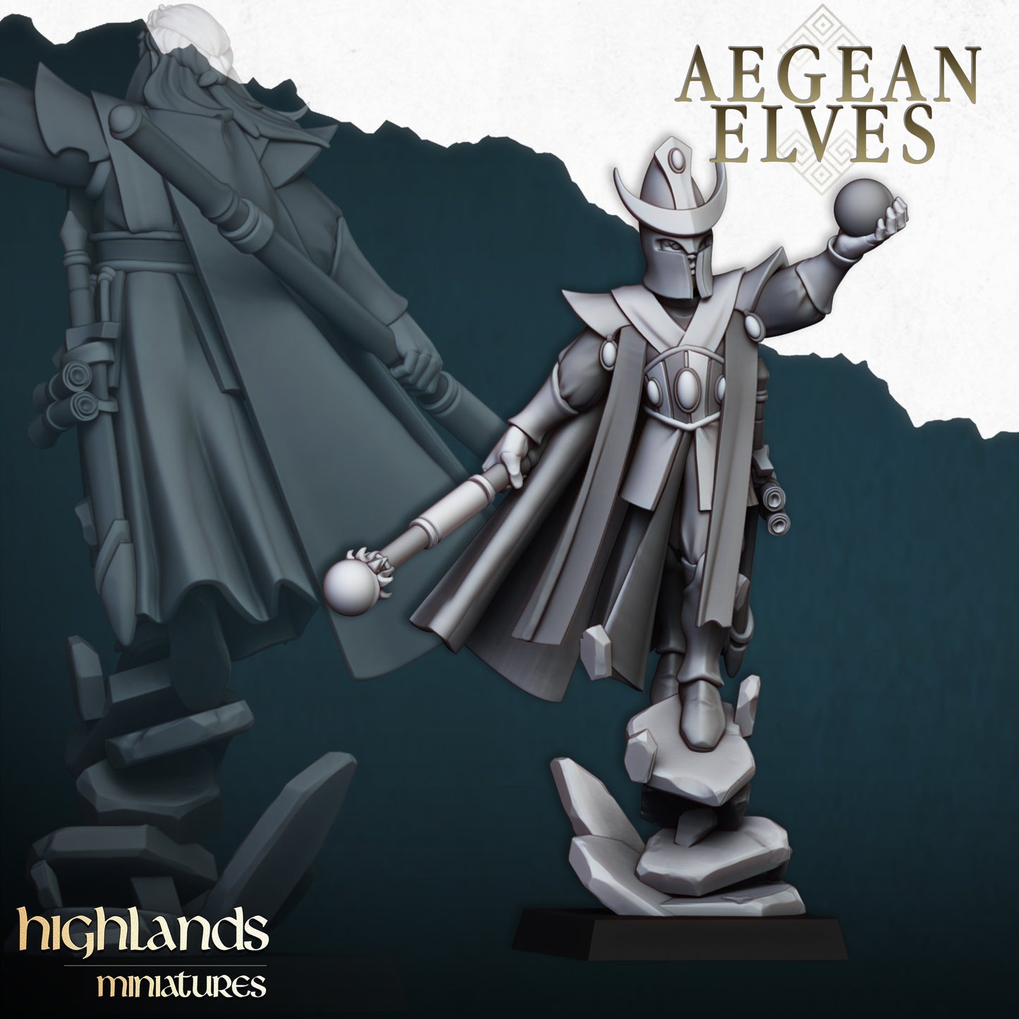 28mm Mage - Aegean Elves