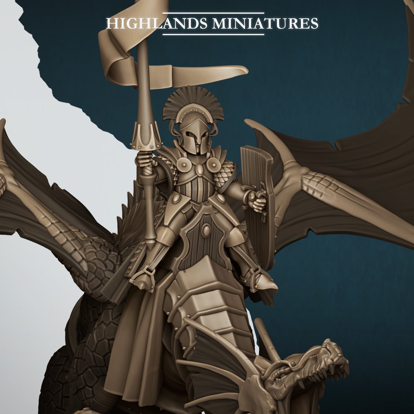 28mm Elf Lord on Dragon