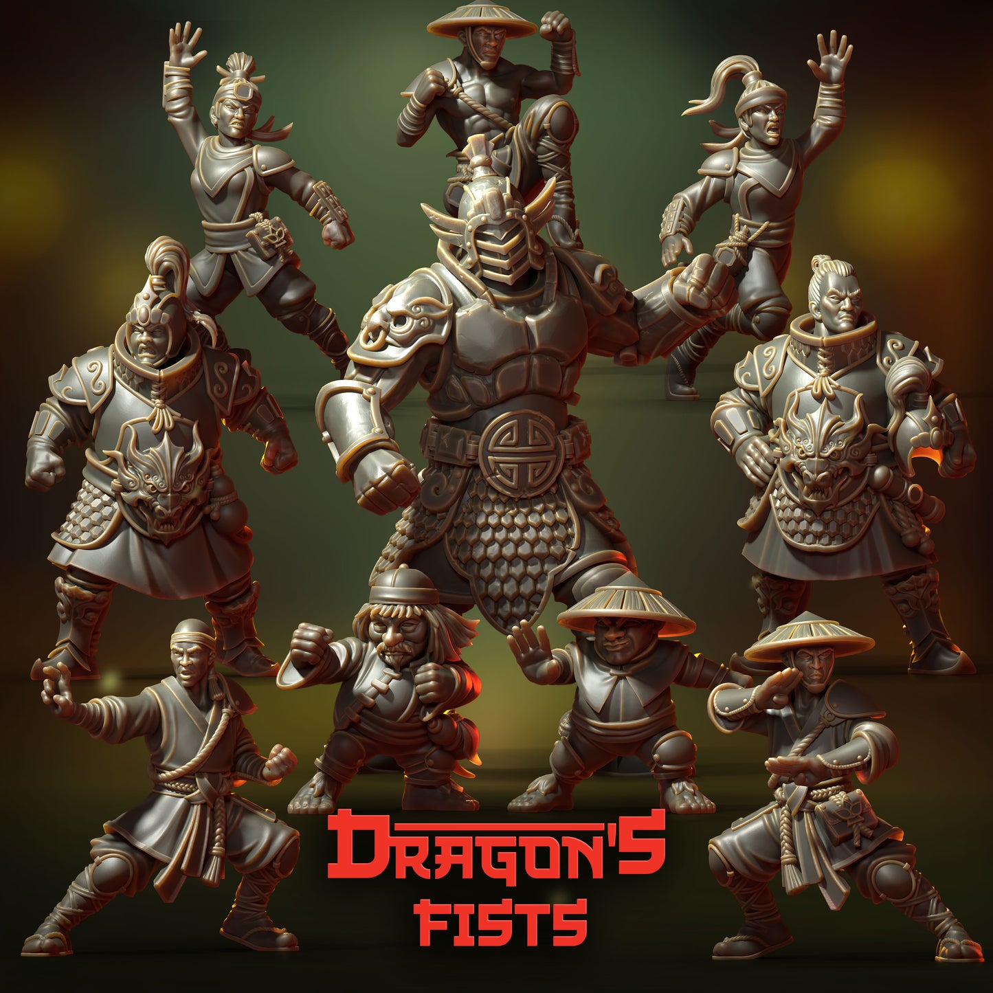 28mm Dragon's Fist Team
