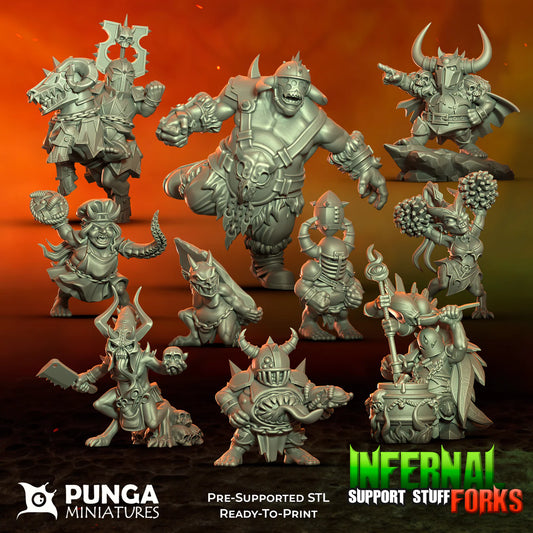 28mm Infernal Forks Support Staff