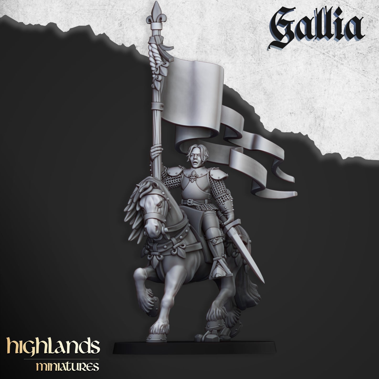 28mm Baroness on Horse - Gallia