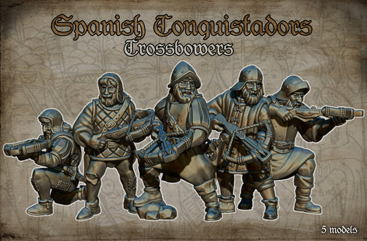 28mm Spanish Conquistador Crossbows