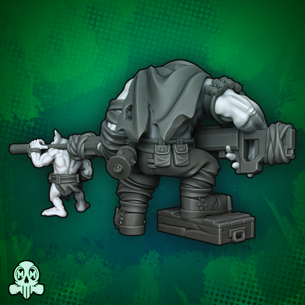 28mm Orc Sniper and Goblin Sidekick