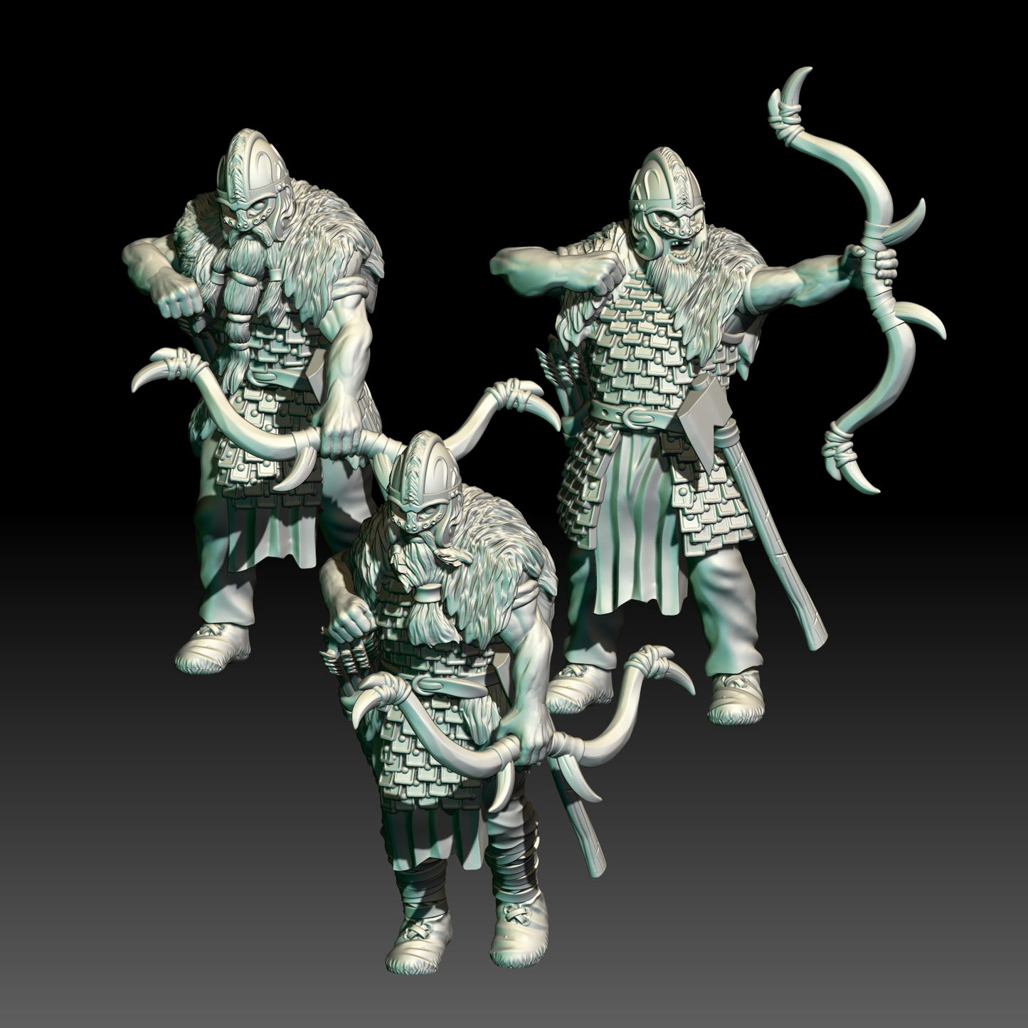 28mm Hillmen Elite Warriors with Bows