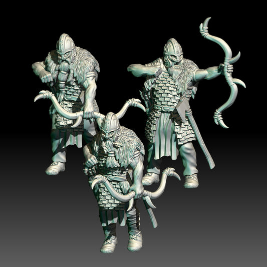 28mm Hillmen Elite Warriors with Bows