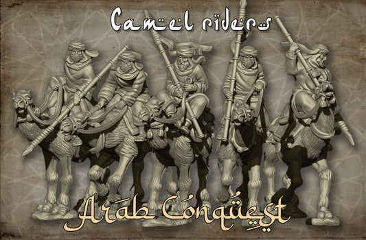 28mm Arab Camel Riders